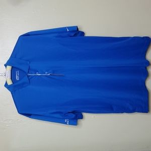 Nike Dry Fit Mens Extra Large Polo Shirt Blue 2008 Gold Putter NWT